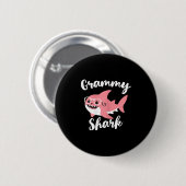 Grammy Shark Mother's Day Grandma Funny  Button (Vorne & Hinten)