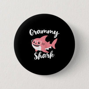 Grammy Shark Muttertag Oma Lustig Button