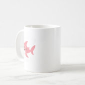 Grammy Shark Muttertag Oma Lustig Kaffeetasse (Vorderseite Links)