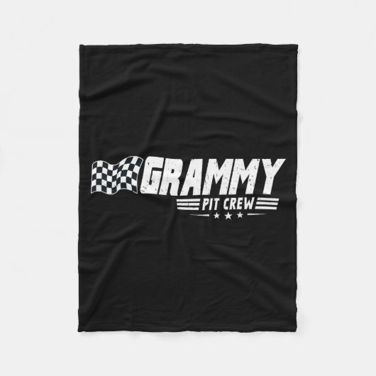 Grammy T Crew Race Car Birthday Family Racing Fleecedecke (Vorderseite)