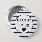 Grammy to be Baby Shower Button (Vorne & Hinten)