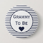 Grammy to be Baby Shower Button (Vorderseite)