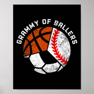 Grammy von Llers lustiger Verkauf Fußball Sketll G Poster