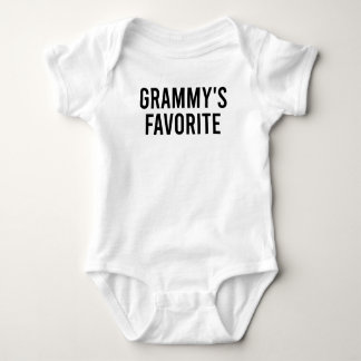 Grammy's Favorite Funny Baby Grandmother Quote Baby Strampler