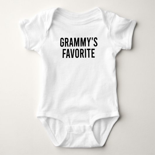 Grammy's Favorite Funny Baby Grandmother Quote Baby Strampler (Vorderseite)