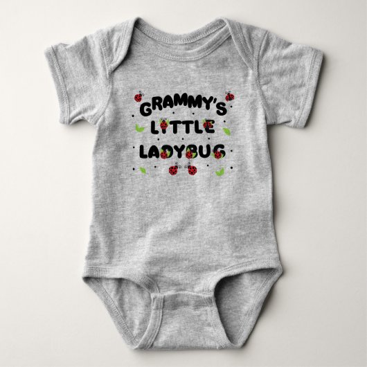 Grammy's Little Ladybug - Niedlich Baby Strampler (Vorderseite)