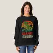 Grammysaurus Rex Dinosaur Familie Matching Sweatshirt (Vorne ganz)