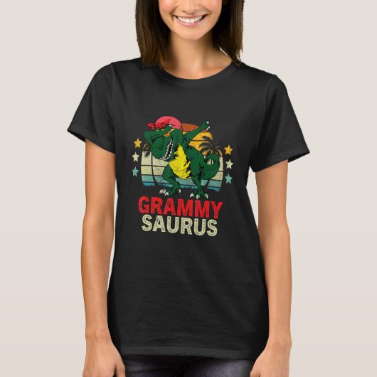 Grammysaurus Rex Dinosaur Grammy Saurus T-Shirt (Vorderseite)