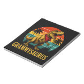 Grammysaurus T Rex Dinosaur Grammy Mütter Tag Notizblock (Rotiert)
