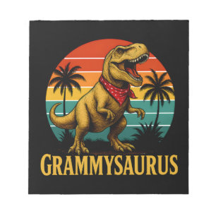 Grammysaurus T Rex Dinosaur Grammy Mütter Tag Notizblock