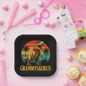 Grammysaurus T Rex Dinosaur Grammy Mütter Tag Pappteller (Party)