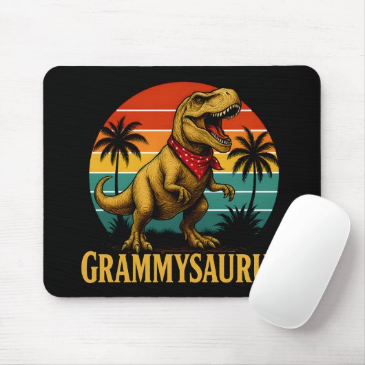 Grammysaurus T Rex Dinosaur Grammy Muttertag Mousepad (Mit Mouse)