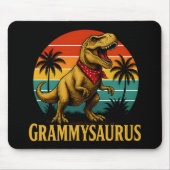 Grammysaurus T Rex Dinosaur Grammy Muttertag Mousepad (Vorne)