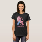 GrammySaurus T-Rex mit Baby Boy & Girl Dinosaurier T-Shirt (Vorne ganz)