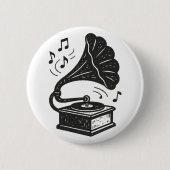 Gramophon Button (Vorderseite)