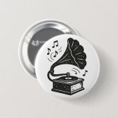 Gramophon Button (Vorne & Hinten)