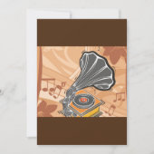 Gramophon Einladung (Vorderseite)