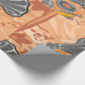 Gramophon Geschenkpapier