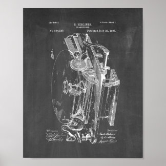 Gramophon Patent - Zwischenplatine Poster