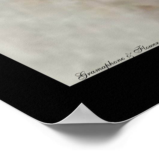 Gramophon Poster (Ecke)