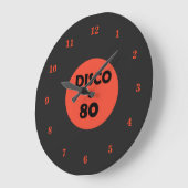Gramophon Record Clock - Retro Disco Party Große Wanduhr (Winkel)