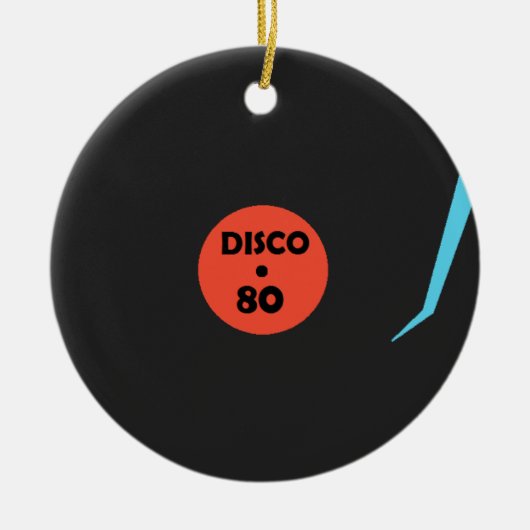 Gramophon Record Ornament - Retro Disco Party (Vorne)