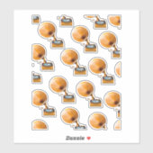 Gramophon Record Pattern. Aufkleber (Blatt)