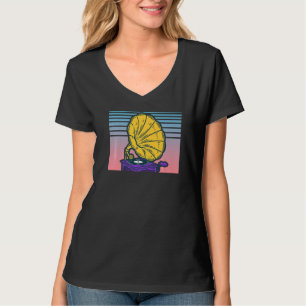 Gramophon Record Player Vaporwave ästhetisches Pho T-Shirt