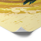 Gramophon Retro-Druckplakat Poster (Ecke)