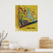 Gramophon Retro-Druckplakat Poster (Küche)