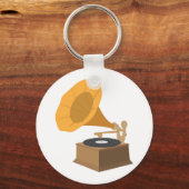 Gramophon Schlüsselanhänger (Rückseite)