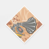 Gramophon Serviette (Ecke)