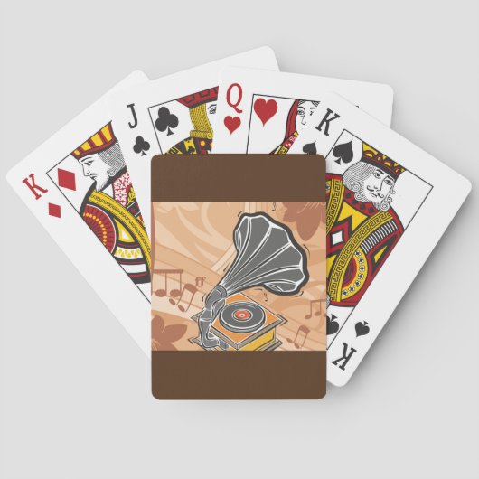 Gramophon Spielkarten (Rückseite)