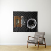 Gramophon Tapestry Wandteppich (Beispiel (Horizontal))