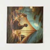 Gramophon Tapestry Wandteppich (Vorderseite (Horizontal))