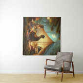 Gramophon Tapestry Wandteppich (Beispiel (Horizontal))