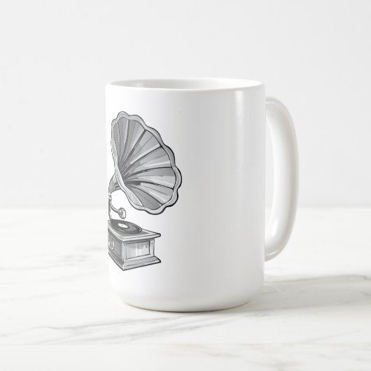 Gramophone Kaffeetasse (VorderseiteRechts)