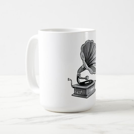 Gramophone Kaffeetasse (Vorderseite Links)