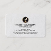 Gramophone Music Producer Premium Business Card Visitenkarte (Vorderseite)