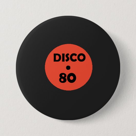 Gramophone Record Button - Disco-Party (Vorderseite)