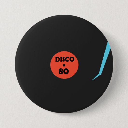 Gramophone Record Button - Retro Disco Party (Vorderseite)