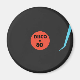 Gramophone Record Magnet - Retro Disco Party