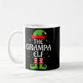 Grampa Elf Xmas Familie Matching Elf Squad Christm Kaffeetasse (Links)