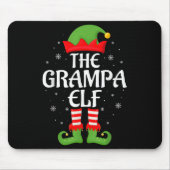 Grampa Elf Xmas Familie Matching Elf Squad Christm Mousepad (Vorne)
