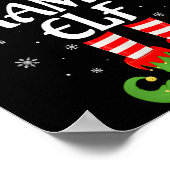 Grampa Elf Xmas Familie Matching Elf Squad Christm Poster (Ecke)
