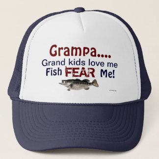 Grampa... Großkids Liebe Me Fish Angst mich Hat Truckerkappe