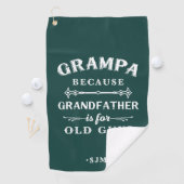 Grampa | Großvater ist für alte Typ Golfhandtuch (Insitu)