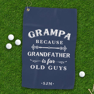 Grampa Großvater ist für alte Typ Golfhandtuch