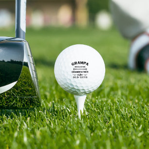 Grampa Großvater von Funny ist für alte Typ Golfball
