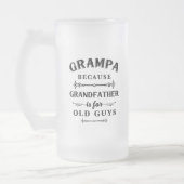 Grampa | Großvater von Funny ist für alte Typ Mattglas Bierglas (Links)
